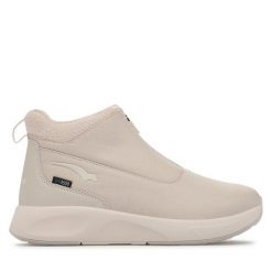 Botki Bagheera. Białe botki Bagheera, bez wzorów, bez obcasa, na płaskiej podeszwie, bez zapięcia. Za 269.99 zł.