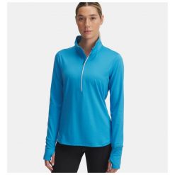Bluza Damska Under Armour Treningowa. Niebieskie bluzy Under Armour, m, bez wzorów, sportowe, bez ramiączek, bez kaptura. Za 279.99 zł.