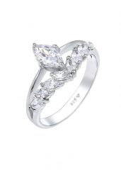 Elli PREMIUM Damski mieniący się elegancki z kryształami cyrkonii w pozłacanym srebrze 925 Sterling Silver Pierścionki 1 ct. Szare pierścionki Elli PREMIUM, z cyrkonią, pozłacane. Za 378.99 zł.