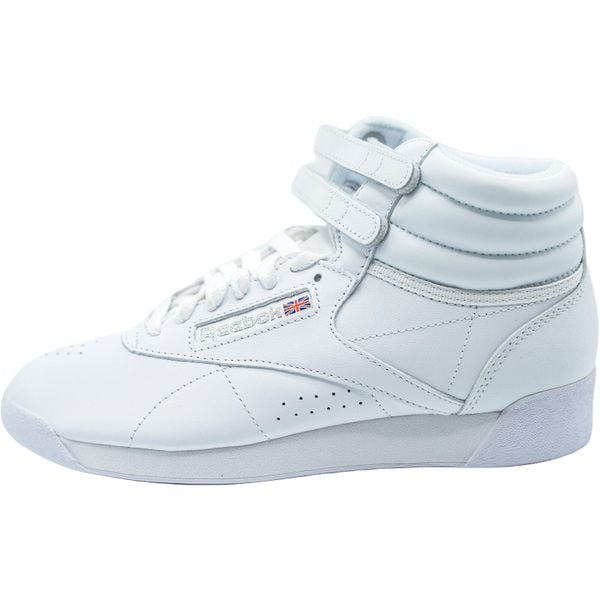 Damskie trampki na co dzień Reebok F S HI 100000103 Biały. Białe trampki Reebok, bez wzorów, z materiału, za kostkę, bez zapięcia. Za 537.00 zł.