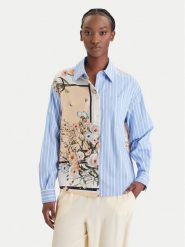 Liu Jo Koszula WA6383 T2555 Niebieski Regular Fit. Niebieskie koszule Liu Jo, bez wzorów, z bawełny, bez kołnierzyka, bez ramiączek. Za 689.99 zł.