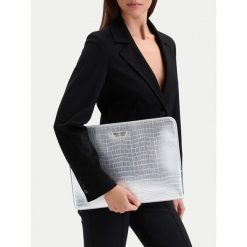 Aktówka Nine West. Szare aktówki Nine West, bez wzorów. Za 99.99 zł.