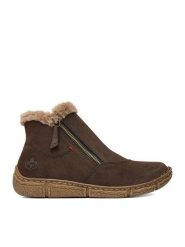 Rieker Botki CEO-Z3753-25 Beżowy ciemny. Brązowe botki Rieker, bez wzorów, ze skóry, bez obcasa, na płaskiej podeszwie, bez zapięcia. Za 379.99 zł.