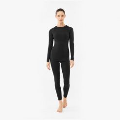 Bielizna termoaktywna damska Viking Gaja Lady Set. Czarna bielizna termoaktywna damska Viking, bez wzorów, bez ramiączek. Za 239.00 zł.