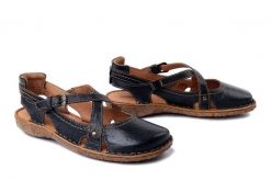 JOSEF SEIBEL 79513 95 100 Rosalie 13 schwarz, sandały damskie. Czarne sandały Josef Seibel, bez wzorów, ze skóry, bez obcasa, bez zapięcia. Za 263.42 zł.