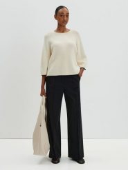 Someday Sweter "Tijou" w kolorze beżowym rozmiar: 38. Brązowe swetry someday., bez wzorów, z wełny, bez ramiączek. Za 217.99 zł.