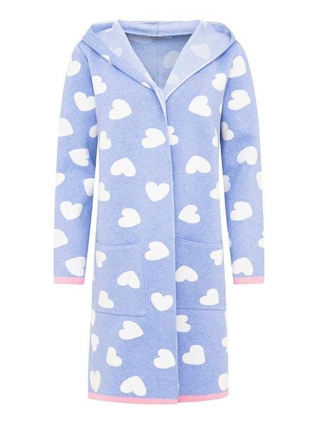 Zwillingsherz Kardigan w kolorze błękitnym rozmiar: S/M. Niebieskie swetry Zwillingsherz, m, bez wzorów, bez ramiączek. Za 183.95 zł.