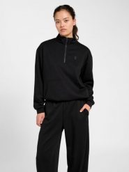 Damska kurtka z zamkiem błyskawicznym 1/2 Hummel Soft. Czarne kurtki Hummel, xl, bez wzorów, z elastanu, klasyczne, bez kaptura. Za 228.50 zł.