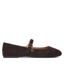 Baleriny MICHAEL Michael Kors. Brązowe baleriny MICHAEL Michael Kors, bez wzorów, bez obcasa, bez zapięcia. Za 569.99 zł.