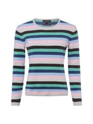 Franco Callegari Damski sweter z dzianiny z zawartością kaszmiru Kobiety niebieski|wielokolorowy w paski, S. Niebieskie swetry Franco Callegari, s, bez wzorów, z bawełny, bez ramiączek. Za 299.95 zł.