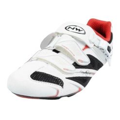 Damskie Buty Kolarskie Starlight. Białe buty trekkingowe Northwave, bez wzorów, bez zapięcia, rowerowe. Za 229.99 zł.