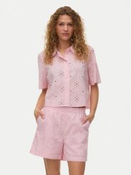 Vero Moda Koszula Eliza 10342754 Różowy jasny Regular Fit. Czerwone koszule Vero Moda, m, bez wzorów, z bawełny, bez kołnierzyka, bez ramiączek. Za 159.99 zł.
