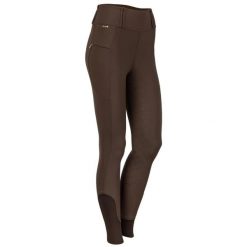 Damskie legginsy jeździeckie z pełną przyczepnością Harry's Horse Equitights Cla. Brązowe legginsy HARRYS HORSE, bez wzorów, z elastanu, eleganckie. Za 327.00 zł.
