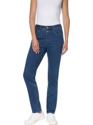 Heine Dżinsy - Slim fit - w kolorze niebieskim rozmiar: 36. Niebieskie jeansy Heine, bez wzorów, z podwyższonym stanem. Za 52.67 zł.