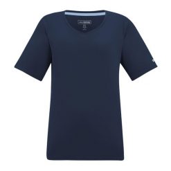 T-shirt Damski W Serek Fingal. Niebieskie t-shirty Regatta, bez wzorów, casualowe, bez kołnierzyka, bez ramiączek. Za 76.99 zł.