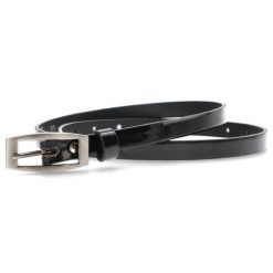 Czarny Skórzany Pasek Damski Armodo. Czarne paski Armodo, bez wzorów, z jeansu, eleganckie. Za 62.99 zł.