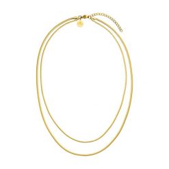 Purelei Purelei Podwójny Łańcuch Two Layers Naszyjniki 1 ct Damski. Czerwone naszyjniki Purelei, z materiału, pozłacane. Za 135.89 zł.