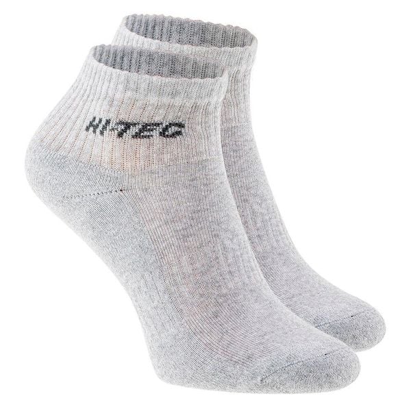 Skarpetki Unisex Dla Dorosłych Z Logo Quarro (zestaw 3 Sztuk). Szare skarpetki Hi-tec, bez wzorów. Za 33.99 zł.