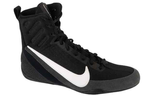 Buty bokserskie unisex, Machomai 3. Czarne buty treningowe Nike, bez wzorów, z materiału, bez zapięcia. Za 499.99 zł.