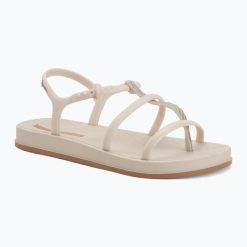Sandały damskie Ipanema Drip Intense. Brązowe sandały Ipanema, bez wzorów, z materiału, klasyczne, bez obcasa, bez zapięcia. Za 139.99 zł.