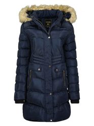 ANAPURNA Płaszcz zimowy "Anadonna" w kolorze granatowym rozmiar: M. Niebieskie płaszcze ANAPURNA, na zimę, m, bez wzorów, z puchu, klasyczne, bez kaptura. Za 323.50 zł.