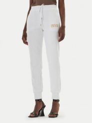 Versace Jeans Spodnie dresowe 80HAAT01 Biały Regular Fit. Białe spodnie sportowe Versace Jeans, bez wzorów, z bawełny. Za 899.99 zł.