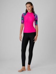 4F Legginsy do pływania damskie - czarne S. Czarne szorty 4f, bez wzorów, z materiału, sportowe. Za 129.99 zł.