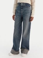 Tommy Jeans Jeansy Claire DW0DW22629 Granatowy Wide Leg. Niebieskie jeansy Tommy Jeans, bez wzorów, z bawełny. Za 489.99 zł.