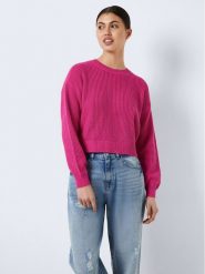 Noisy May Sweter Maysa 27021536 Różowy Relaxed Fit. Czerwone swetry Noisy May, l, bez wzorów, z syntetyku, bez ramiączek. Za 79.99 zł.