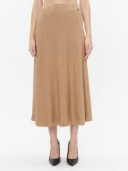 TWINSET Spódnica trapezowa 232TT3172 Brązowy Regular Fit. Brązowe spódnice Twinset, s, bez wzorów, z wiskozy, midi, trapezowe. Za 1,289.00 zł.