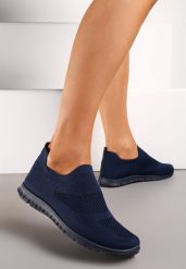 Granatowe Buty Sportowe Galithusa. Niebieskie buty sportowe lifestyle Born2be, bez wzorów, bez zapięcia. W wyprzedaży za 44.99 zł.