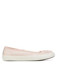 Converse Baleriny Chuck Taylor All Star Dainty A16209C Beżowy. Brązowe baleriny Converse, bez wzorów, z materiału, retro, bez obcasa, bez zapięcia. Za 209.99 zł.