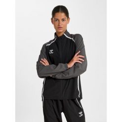 Damska bluza dresowa Hummel Lead 2.0. Czarne bluzy Hummel, bez wzorów, z dresówki, sportowe, bez ramiączek, bez kaptura. Za 290.00 zł.