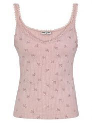 Sublevel Top w kolorze jasnoróżowym rozmiar: XL. Różowe topy Sublevel, xl, bez wzorów, z bawełny, bez kołnierzyka, bez ramiączek. Za 39.99 zł.