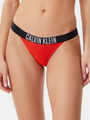 Calvin Klein Swimwear Dół od bikini KW0KW02857 Czerwony. Czerwone bikini Calvin Klein Swimwear, bez wzorów, z syntetyku. Za 109.99 zł.