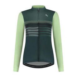 Ciepła koszulka rowerowa damska Rogelli Stryde z długim rękawem. Czarne t-shirty sportowe Rogelli, m, bez wzorów, z elastanu, bez ramiączek, rowerowe. Za 327.00 zł.