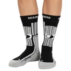 Odzież Skarpety unisex SkatePro Coolmax Inline Skarpety 2-Pak - Czarny - 40-42. Biała skarpetki SKATEPRO, bez wzorów. Za 124.99 zł.