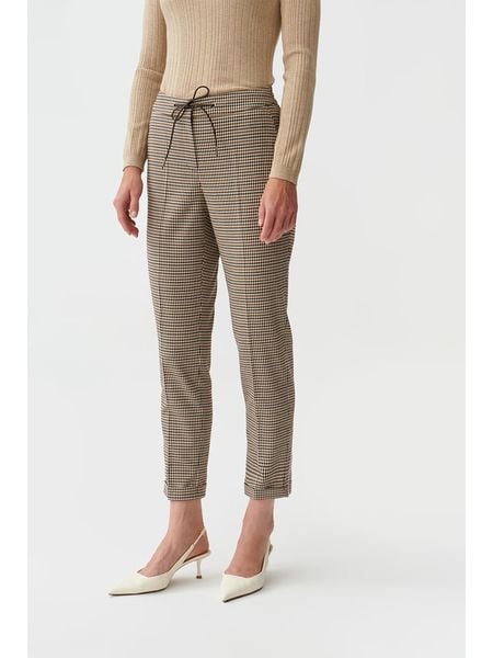 TATUUM Spodnie "Mobiko" w kolorze beżowo-brązowym rozmiar: 42. Brązowe spodnie materiałowe Tatuum, bez wzorów, z materiału. Za 191.88 zł.