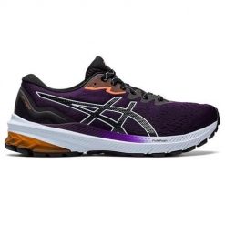 Buty do biegania damskie Asics GT1000 11 TR. Czarne buty do biegania ASICS, bez wzorów, z gumy, bez zapięcia, do biegania. Za 590.90 zł.