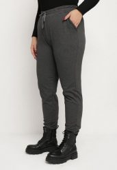 Szare Spodnie Dresowe z Polarem i Wsuwanymi Kieszeniami Esanoria. Szare jeansy Born2be, bez wzorów, z dresówki, sportowe, długie. W wyprzedaży za 33.99 zł.