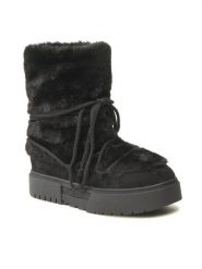 Jenny Fairy Śniegowce WS5895-05 Czarny. Czarne śniegowce Jenny Fairy, bez wzorów, z materiału, bez zapięcia. Za 199.99 zł.