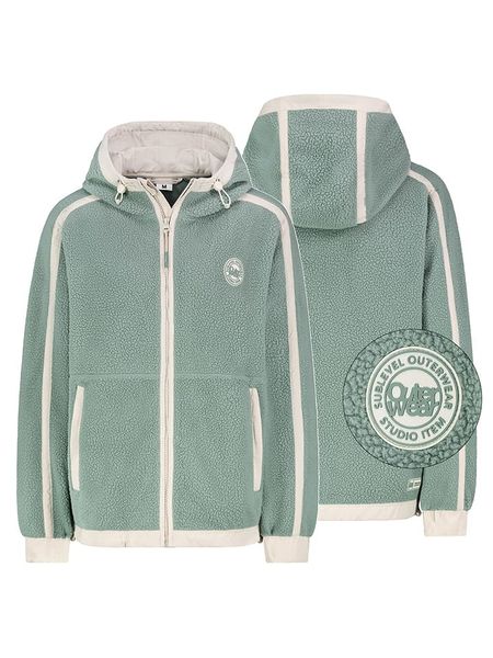 Sublevel Kurtka polarowa w kolorze miętowo-białym rozmiar: XS. Zielone kurtki Sublevel, xs, bez wzorów, z polaru, bez kaptura. Za 132.05 zł.