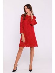 Stylove Sukienka w kolorze czerwonym rozmiar: L. Czerwone sukienki Stylove, l, bez wzorów, z koronki, bez kołnierzyka, bez ramiączek, mini. Za 315.95 zł.