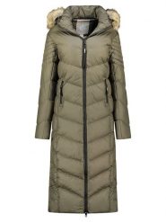 Geographical Norway Płaszcz zimowy "Capucine" w kolorze khaki rozmiar: XXL. Brązowe płaszcze Geographical Norway, na zimę, xxl, bez wzorów, z puchu, bez kaptura. Za 255.95 zł.