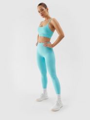 4F Legginsy treningowe szybkoschnące damskie - niebieskie XL. Niebieskie legginsy sportowe 4f, l, bez wzorów, z dzianiny, z podwyższonym stanem, na fitness i siłownię. W wyprzedaży za 69.99 zł.