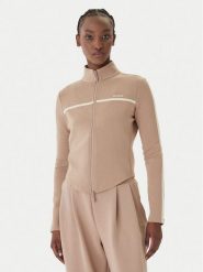 Guess Bluza V6GQ04 K2911 Beżowy Regular Fit. Brązowe bluzy Guess, m, z aplikacjami, z syntetyku, bez ramiączek, bez kaptura. Za 394.99 zł.