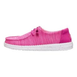 HeyDude Damskie Mokasyny Wendy Stretch Sox. Czerwone mokasyny Hey dude, bez wzorów, z materiału. Za 259.00 zł.