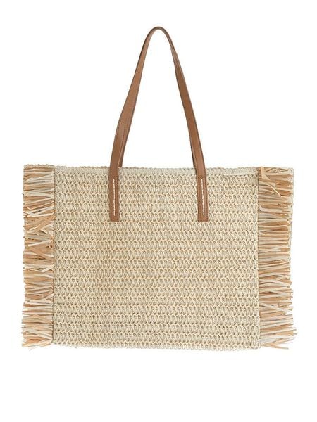 BLE Shopper bag w kolorze jasnobrązowym - 40 x 25 x 10 cm rozmiar: onesize. Brązowe shopper bag BLE, bez wzorów, z materiału, na ramię, bez dodatków. Za 83.22 zł.