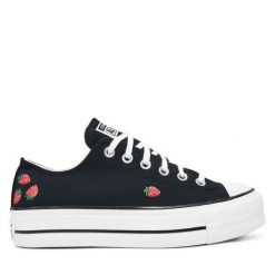 Trampki Converse. Czarne trampki Converse, bez wzorów, retro, bez zapięcia. Za 319.99 zł.
