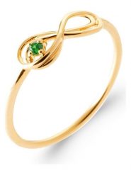 L'Atélier Précieux Pozłacany pierścionek z cyrkonią rozmiar: 56. Żółte pierścionki l'Atelier precieux, z cyrkonią, pozłacane. Za 113.99 zł.